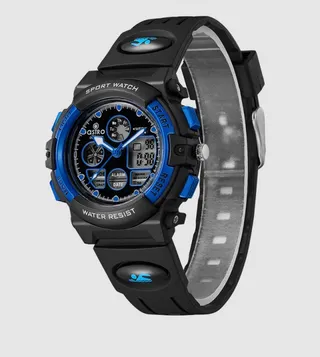 Blue Dial Digital-Analog Watch