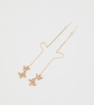 TALARYN Butterfly Embellished Drop Earrings