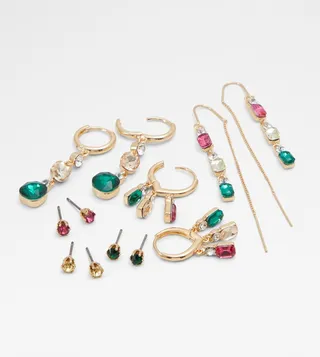 MAEREL Embellished Multipack Earrings