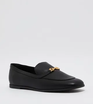 Metal Accent Loafers