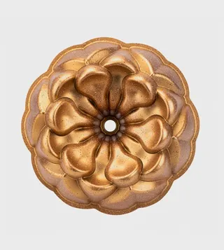 Gold Nilufer Granite Cake Mould