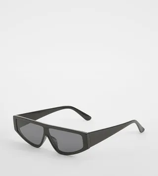 Black Angled Sunglasses