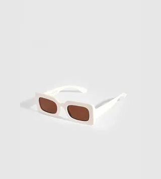 Cream Retro Sunglasses