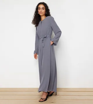 Embellished Open Abaya
