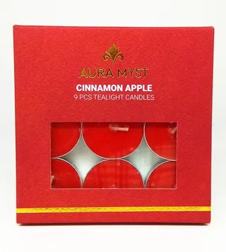 T-Light 9Pcs - Cinnamon Apple