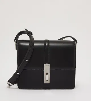 Solid Structured Crossbody Bag