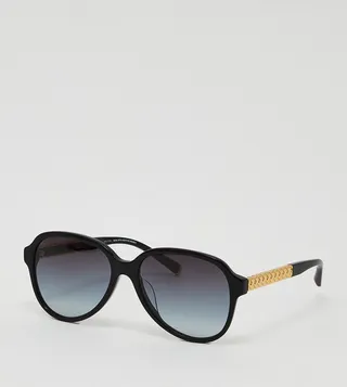 Braided Temple Aviator Sunglasses