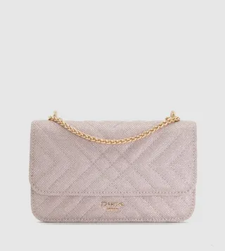 EDORCHIE Quilted Chain Strap Crossbody Bag