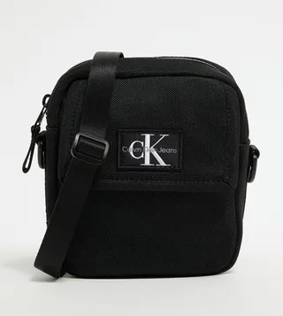Logo Detail Spacer Mesh Crossbody Bag