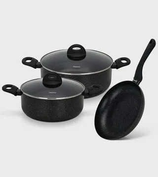 5 Piece Cookware Set ARIA with Aluminum and Non-stick Coating