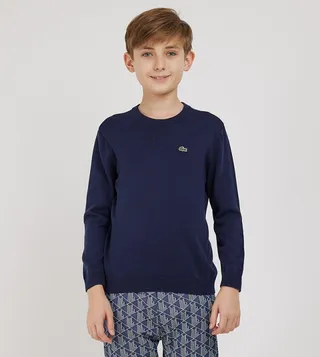 Logo Embroidered Crew Neck Sweatshirt