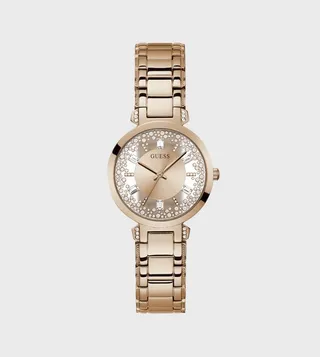 Crystal Quartz Analog Watch, 33mm