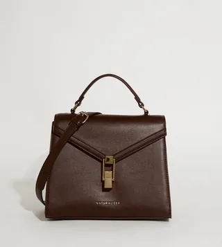 NHB SOCOTRA Textured Logo Detail Crossbody Bag