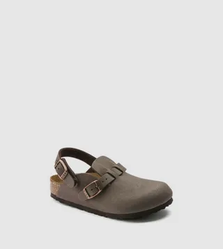 Birko-Flor Nubuck Mocha Clogs