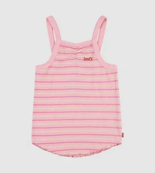 Logo Detail Striped Tank Top