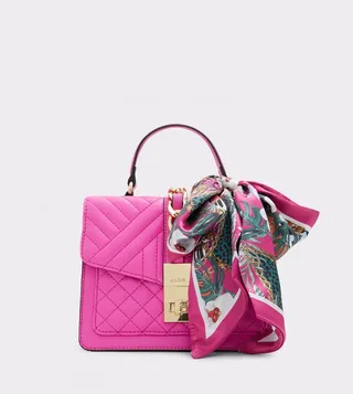 EBABRINY Scarf Charm Top Handle Bag