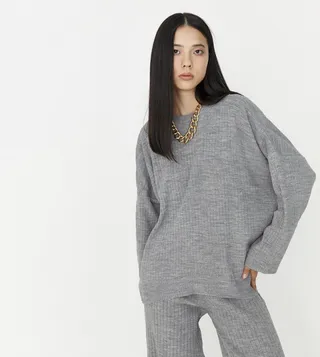Ribbed Long Sleeves Co-Ord Set