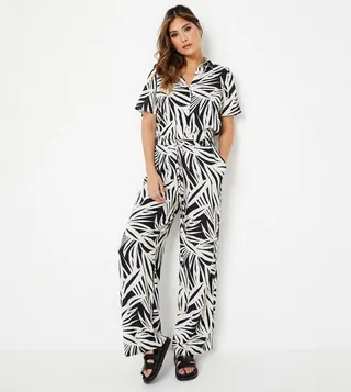 Mono Palm Pull On Trouser Co-Ord Set