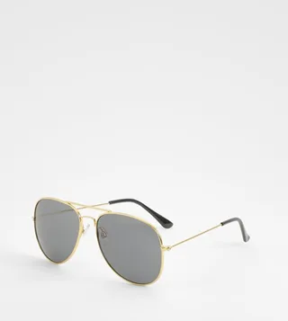 Gold Frame Aviator Sunglasses