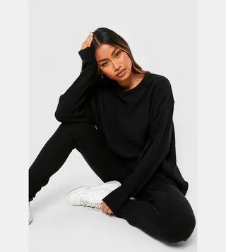 Soft Knit Crew Neck Sweater & Trousers Co-Ord Set