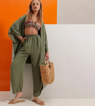 Oversized Jacket and Trouser Set