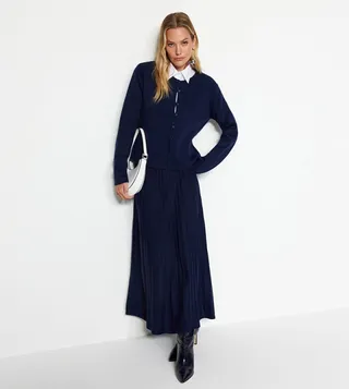 Cardigan and Skirt Set