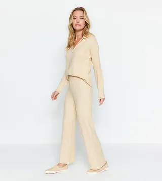 Knitted Top and Bottom Set