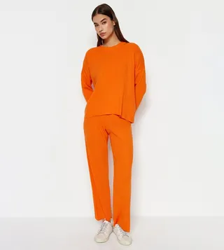 Crew Neck Knitted Co-Ord Set