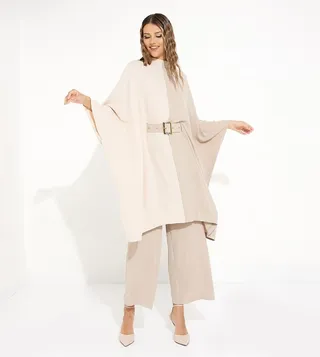 Color Block Woven Kaftan and Trousers