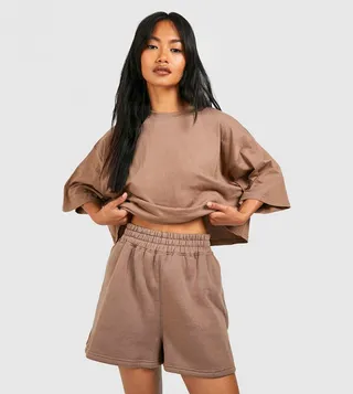 Boxy Crop T-Shirt and Short Set