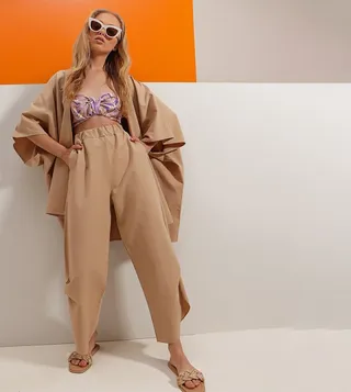 Oversized Jacket and Trouser Set