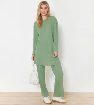Knitted Long Sleeves Co-Ord Set