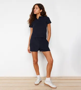 Solid Polo Neck Co-Ord Set