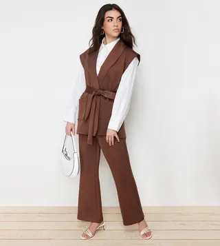 Belted Vest and Trouser Set