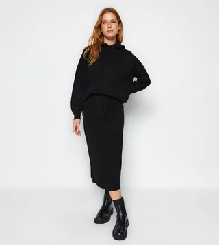 Knitted Hooded Co-Ord Set