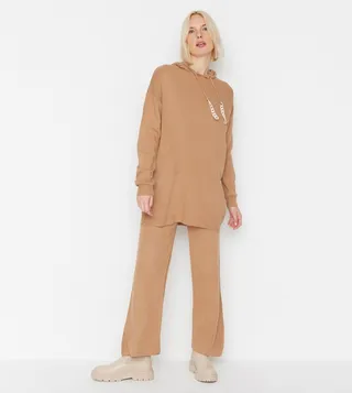 Solid Hooded Co-Ord Set