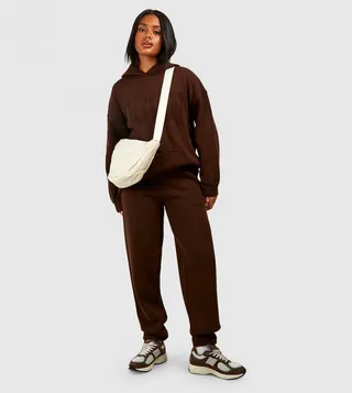 Design Reverse Stitch Oversized Hoody and Jogger Set