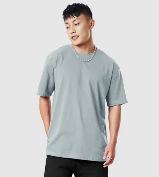 Solid Crew Neck Oversized T-Shirt