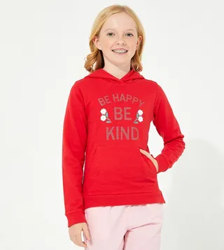 Aero Girls Embellished Pullover Hoodie