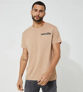 Aero Guys Solid Crew Neck T-Shirt 
