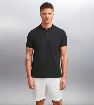 Solid Short Sleeves Polo T-Shirt