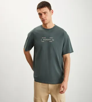 Printed Crew Neck T-Shirt