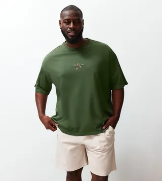Printed Short Sleeves Oversized T-Shirt