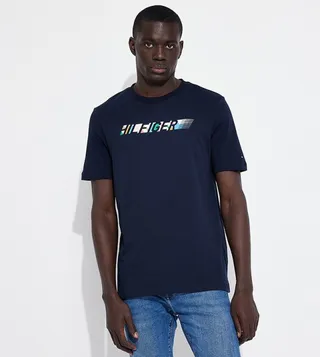 Monotype Printed Short Sleeves T-Shirt