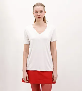 Solid V-Neck T-Shirt