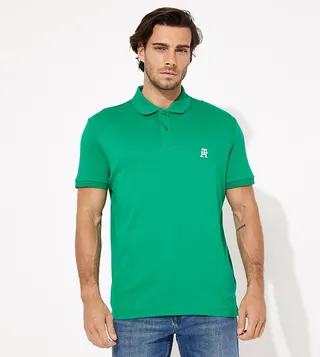 Logo Embroidered Short Sleeves Polo T-Shirt