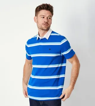 Marlow Striped Rugby Short Sleeves Polo T-Shirt