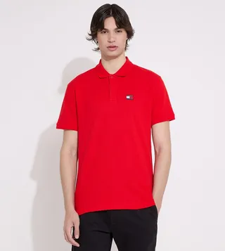 Logo Badge Short Sleeves Polo T-Shirt