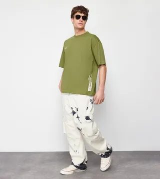 Printed Short Sleeves Oversized T-Shirt