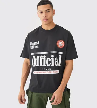 Oversized Puff Print Official Moto T-Shirt